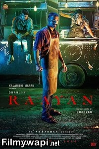 Raayan (2024) Hindi Dubbed Movie poster