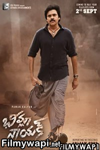 Bheemla Nayak (2022) Hindi Dubbed Movie poster