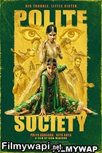 Polite Society (2023) Hindi Dubbed poster