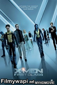 X Men First Class (2011) Hindi Dubbed poster