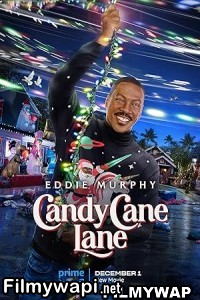 Candy Cane Lane (2023) Hindi Dubbed poster